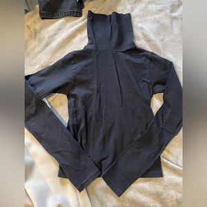 Black American apparel turtle neck